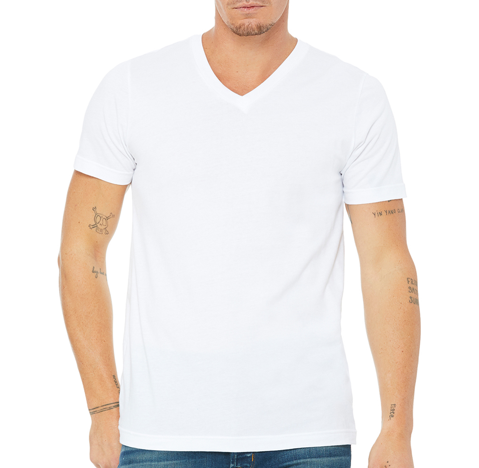 BELLA+CANVAS Unisex V-Neck T-Shirt - Custom Branded Promotional T ...