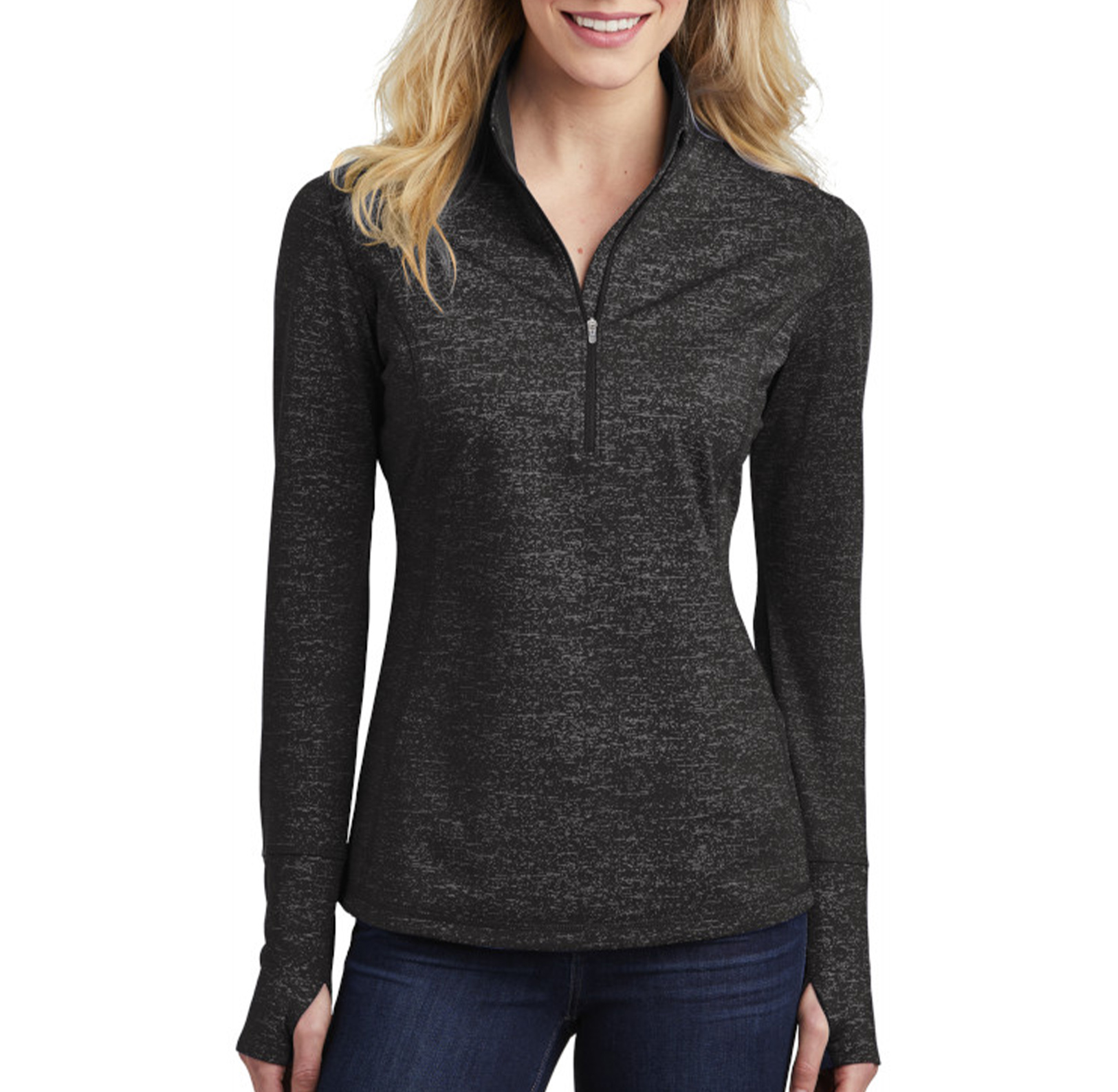 SportTek Women's HalfZip Pullover Custom Branded Promotional