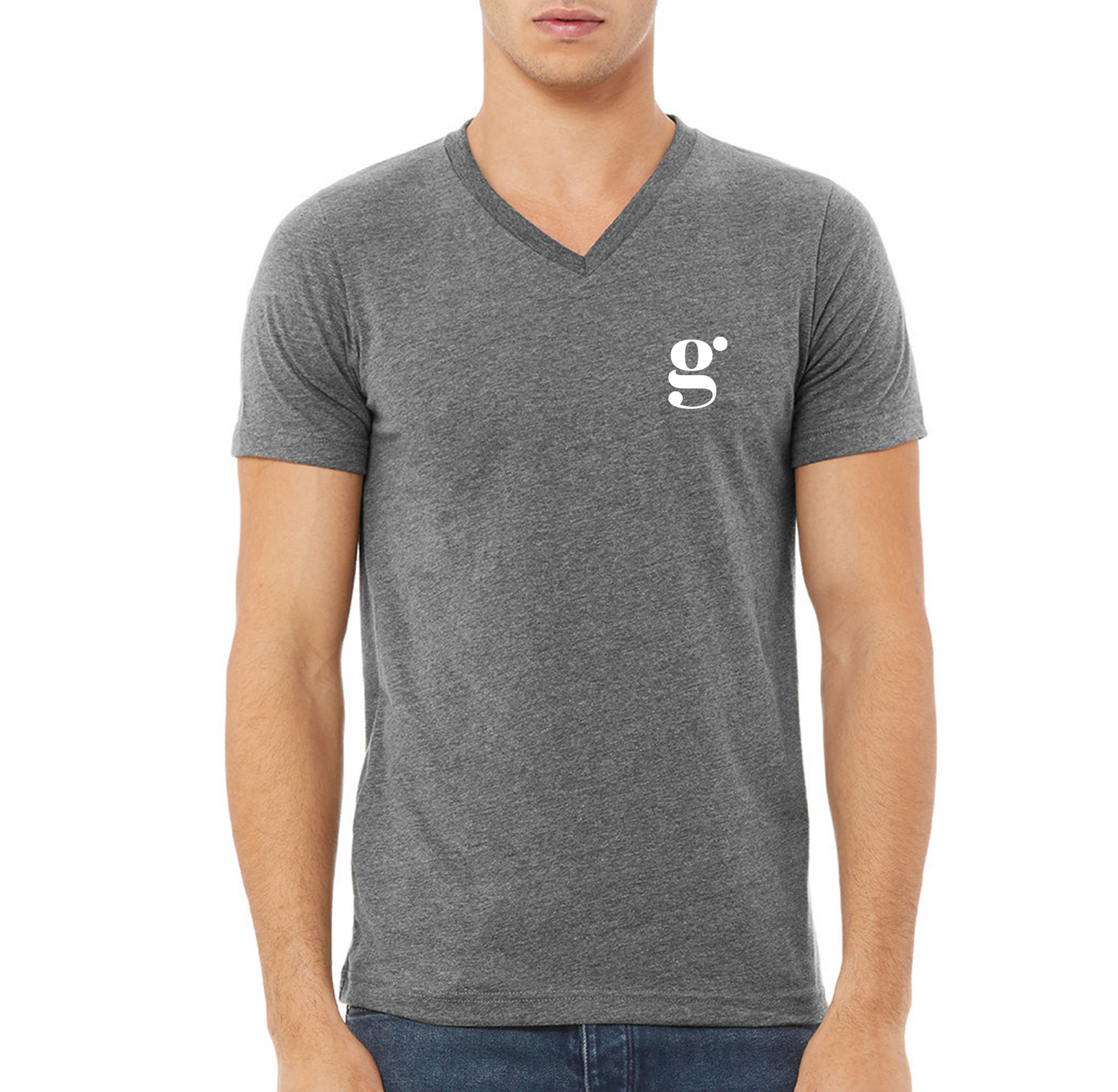 BELLA+CANVAS Unisex CVC V-Neck T-Shirt - Custom Branded Promotional ...