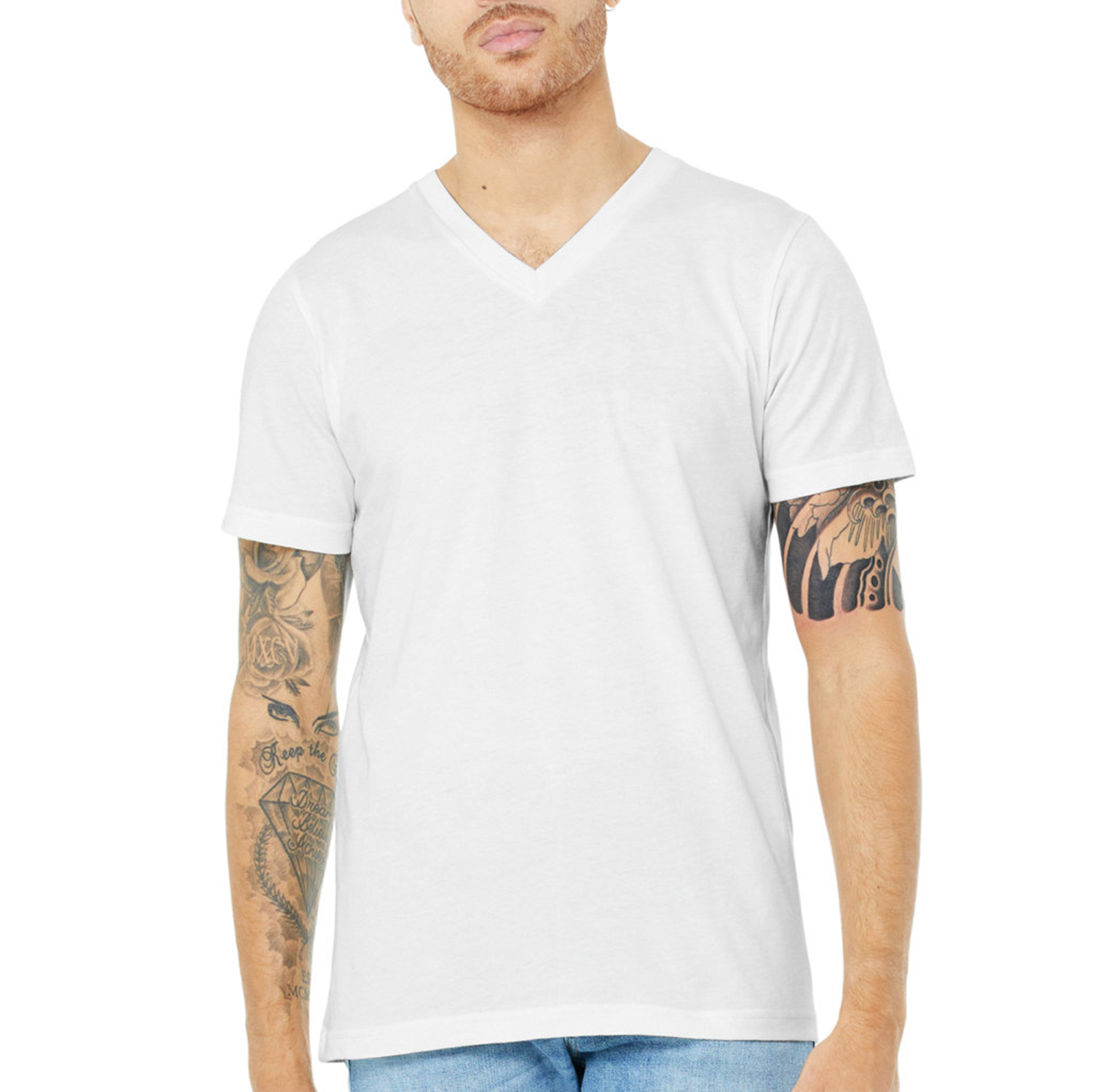 BELLA+CANVAS Unisex CVC V-Neck T-Shirt - Custom Branded Promotional ...