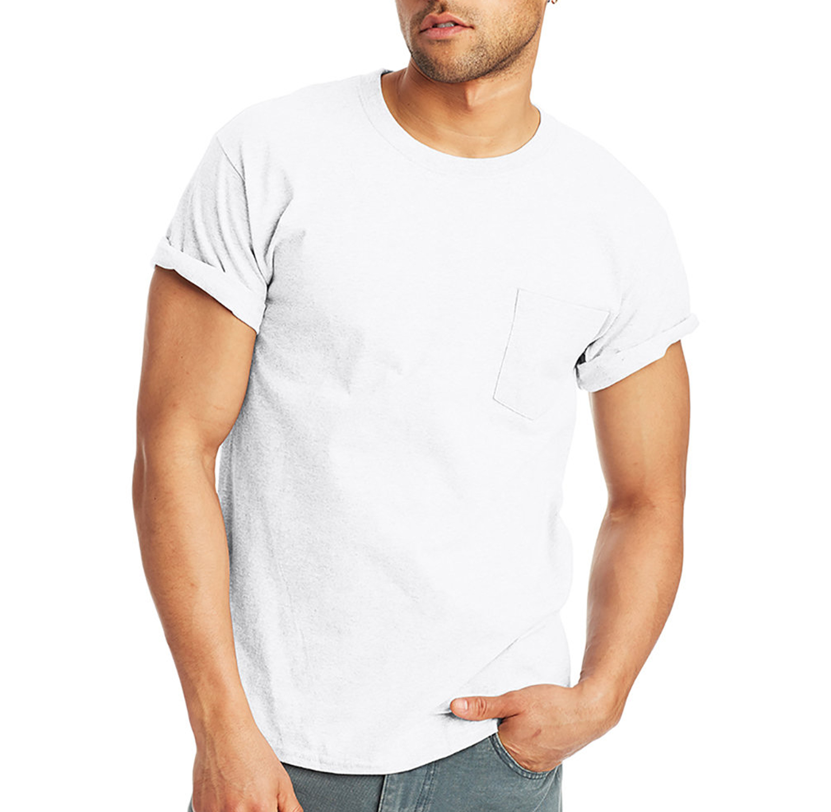 Hanes Men's Pocket T-shirt - Custom Branded Promotional Tshirts - Swag.com