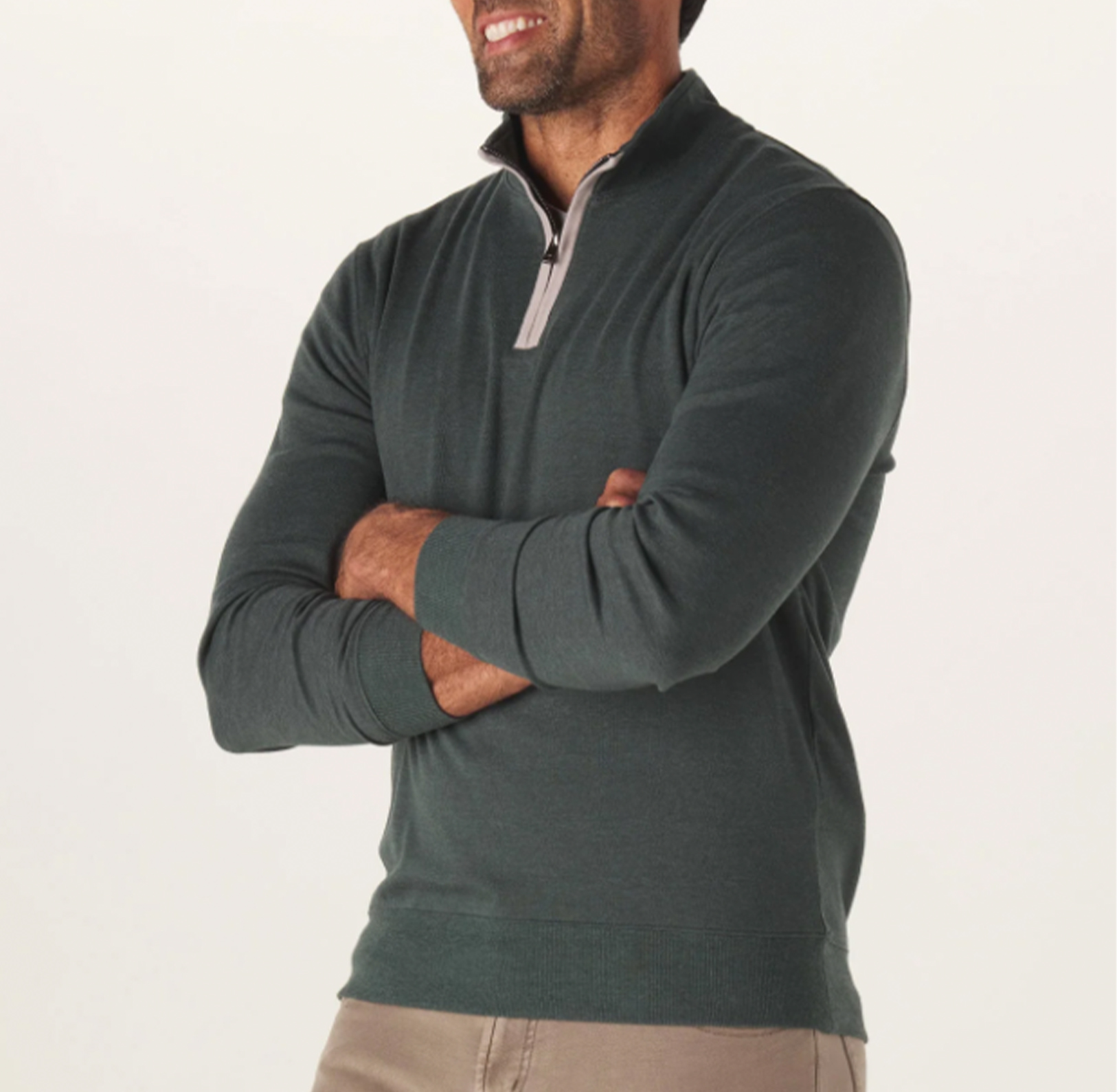 Normal Zip The Normal Brand Men's Puremeso Weekend Quarter-Zip Pullover - Branded ...