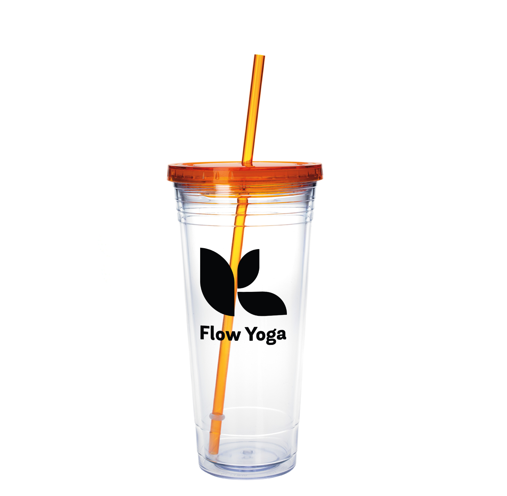 24 Oz. Clear Tumbler with Colored Lid - Branded Promotional Custom Tumblers  - Swag.com
