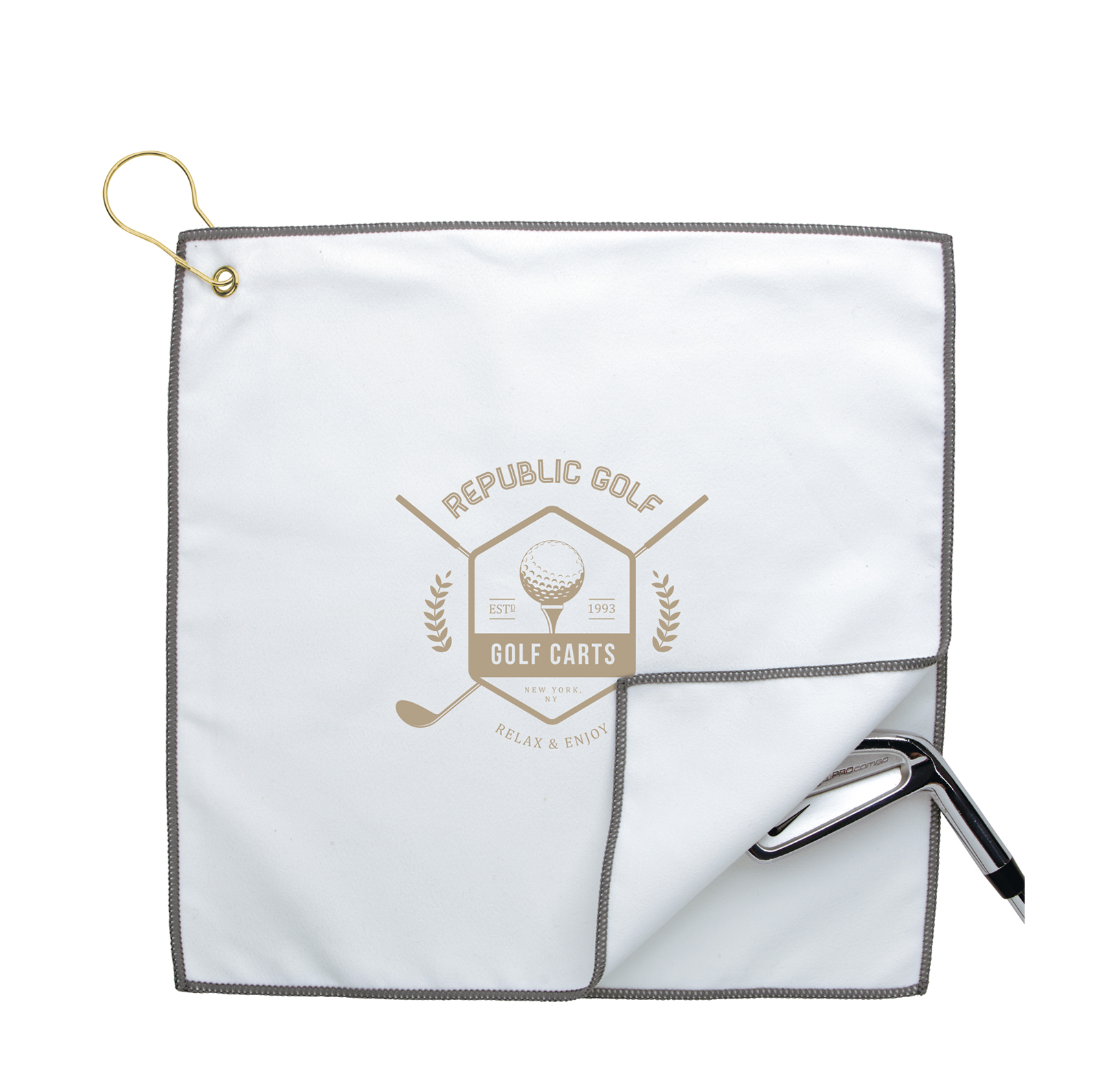 Double Layer Golf Towel Branded Promotional Custom Towels