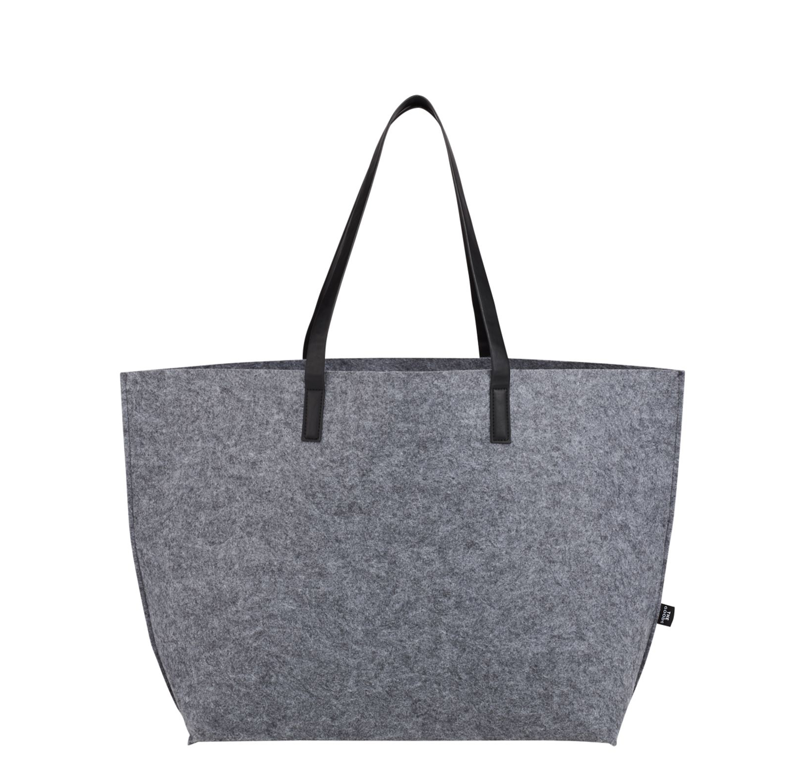 The Goods Recycled Felt Shoulder Tote Bag - Branded