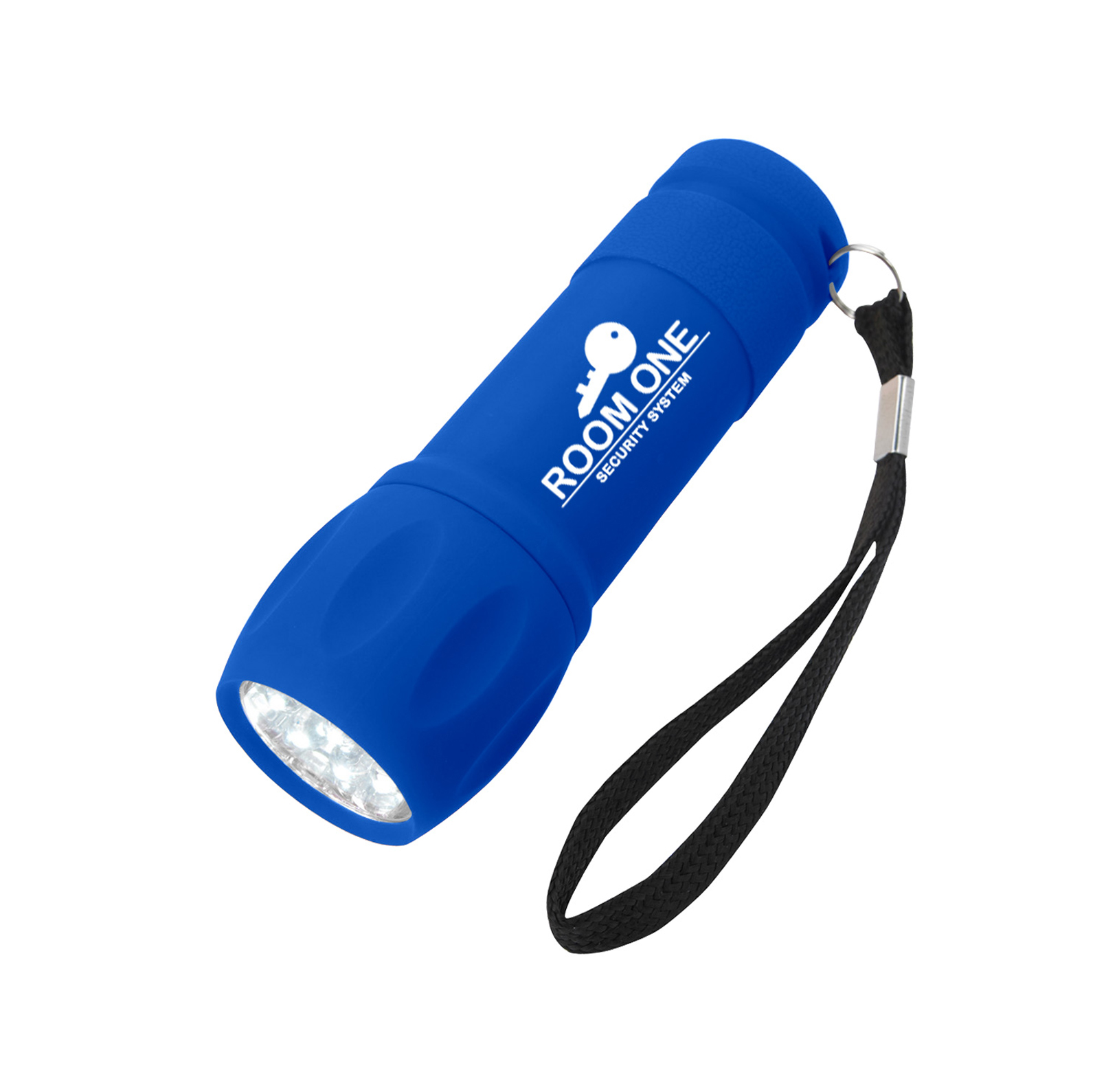 Swag Flashlight Rubberized Torch FlashLight With Strap - Branded Promotional Custom ...