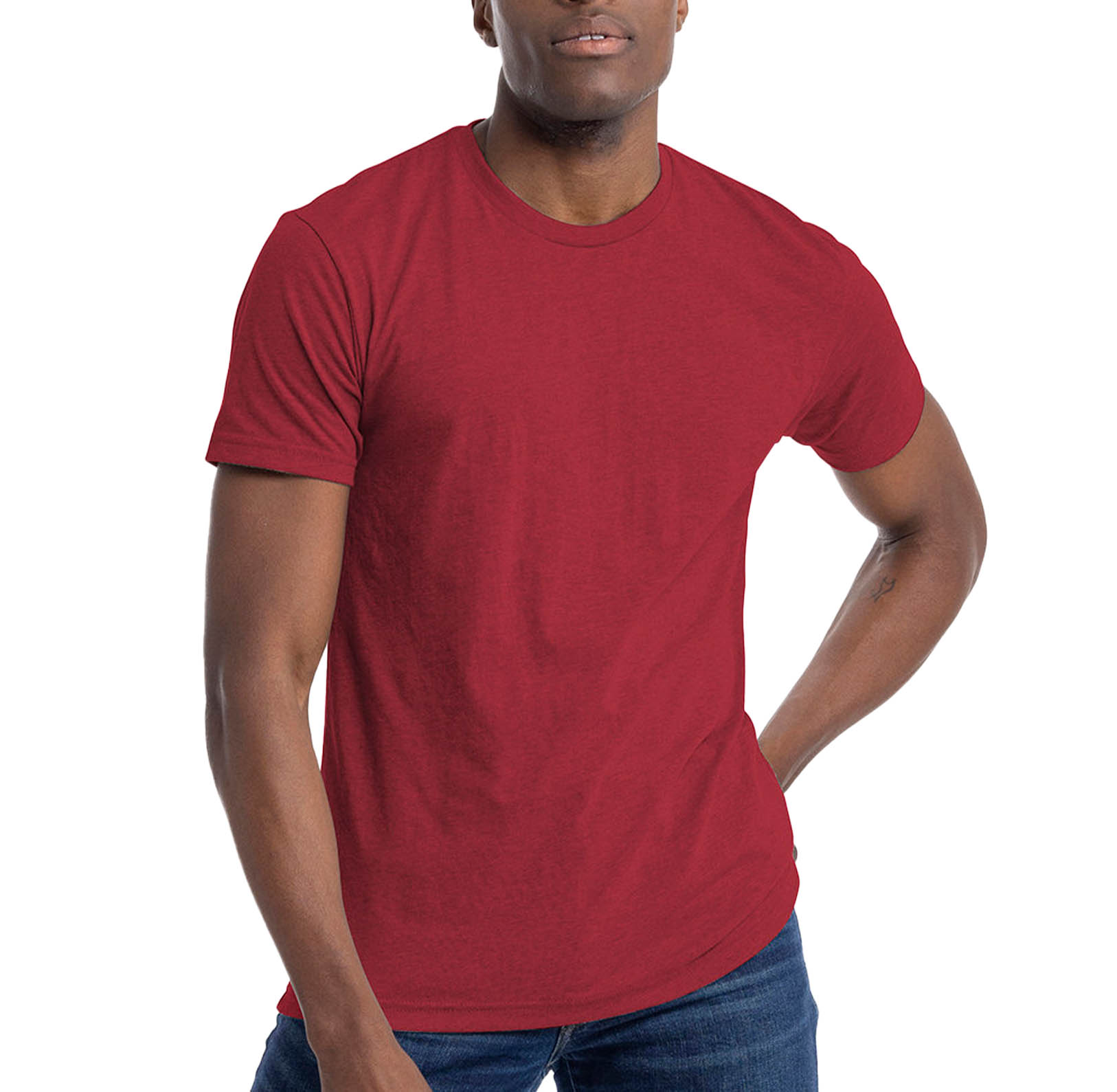 Unisex Polyblend Crew TShirt Custom Branded Promotional Tshirts