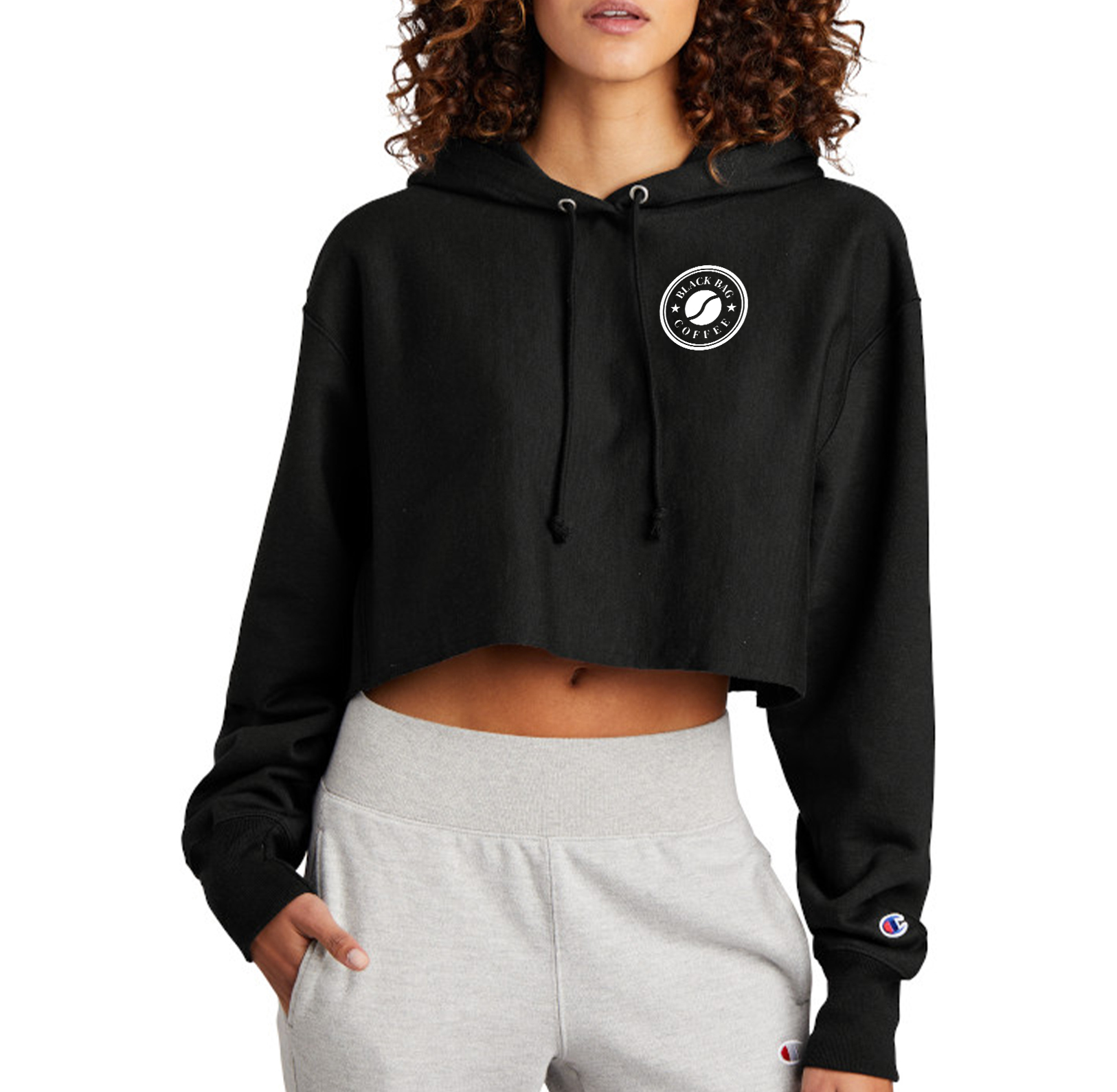 Champion Women’s Reverse Weave Cropped Hoodie - Custom Branded ...