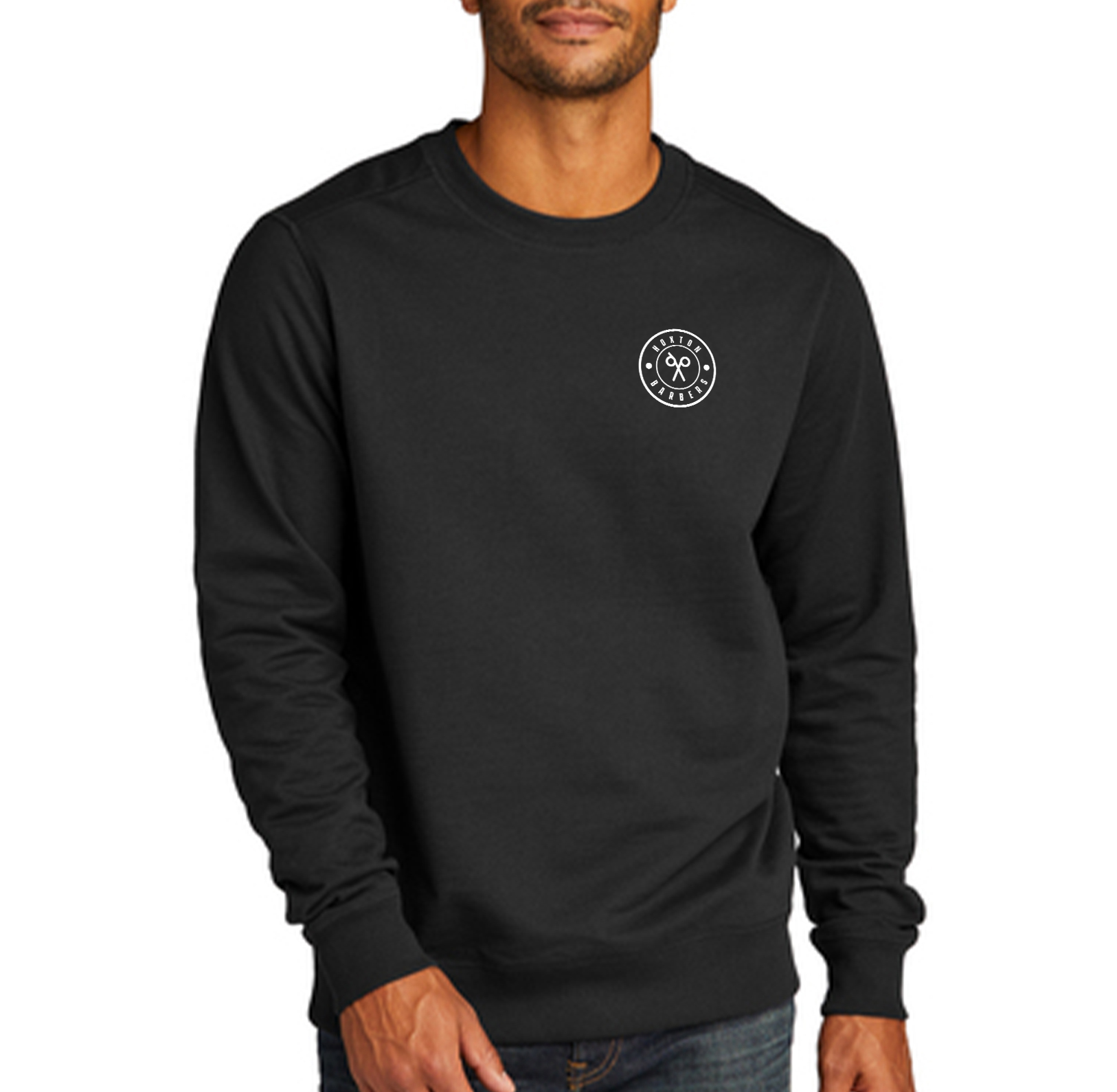 TEAL DOOR COUNTY FELT APPLIQUE CREW SWEATSHIRT main image 0