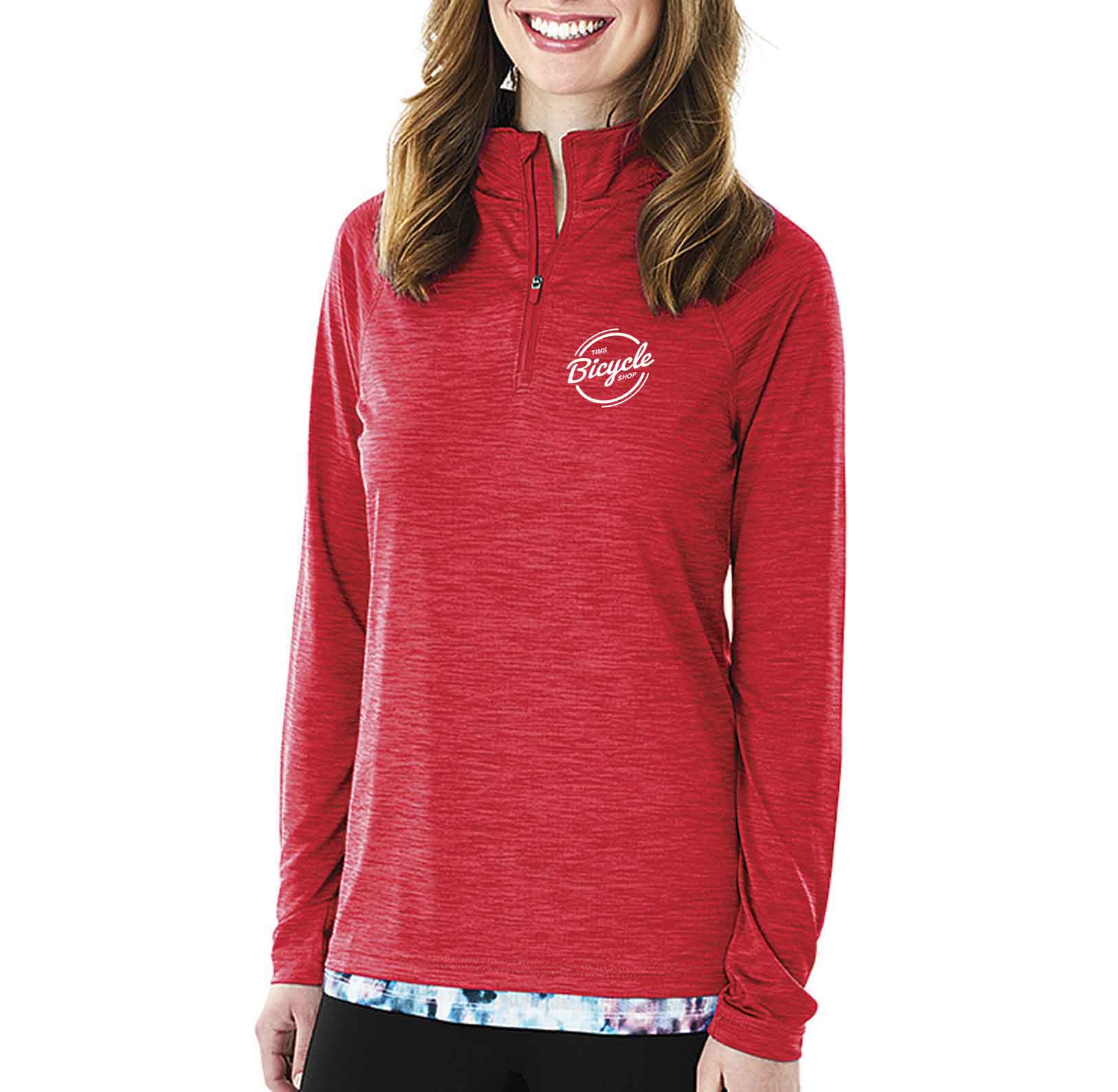 Charles River Women’s Athletic QuarterZip Pullover Custom Branded