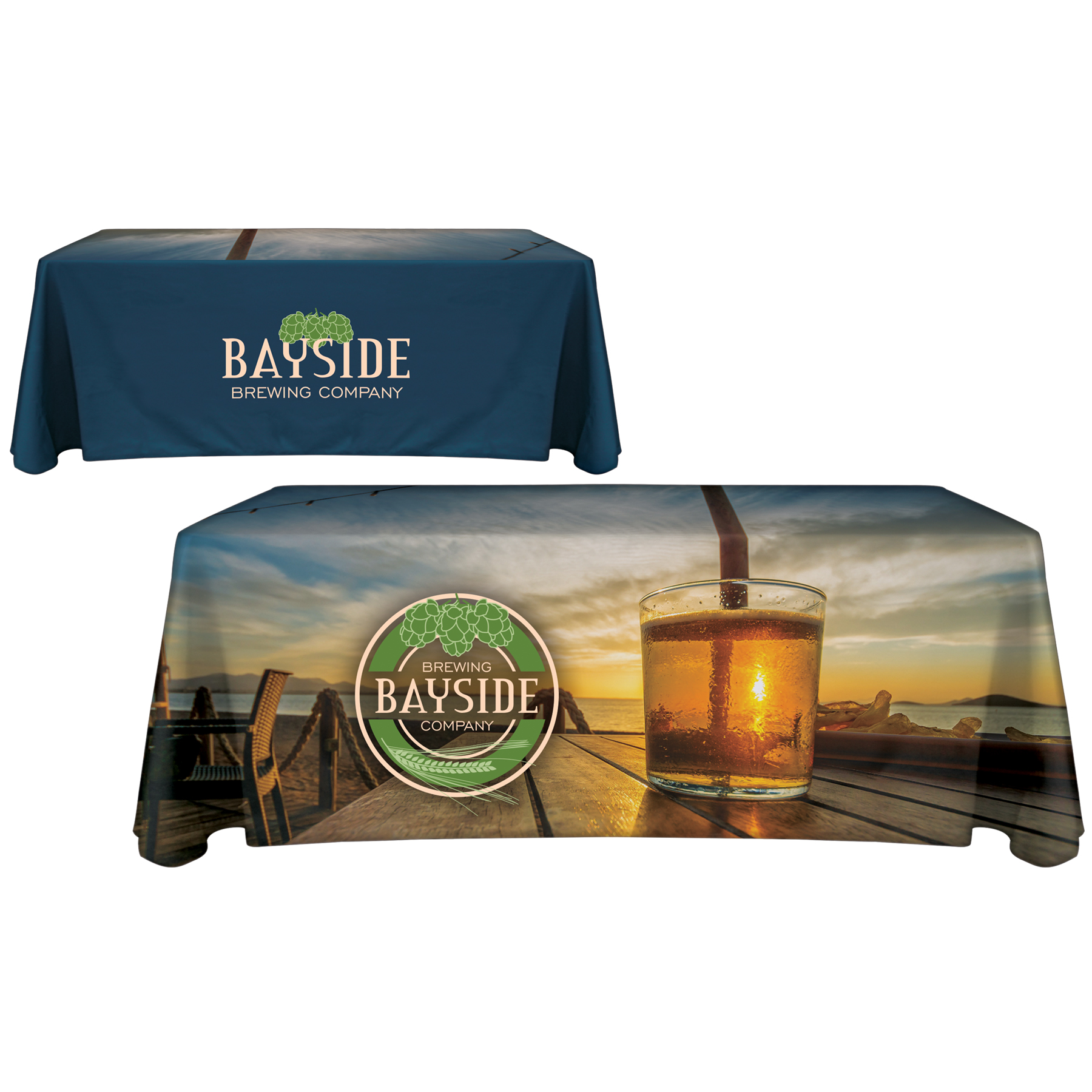 6' Throw Table Cover Custom Branded Promotional Table Covers