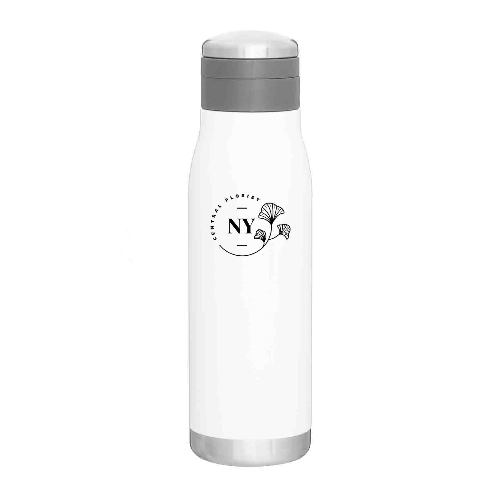 Luxogo Brotherhood Of Nod Logo Wasserflasche Aus Rostfreiem Stahl, 500 Ml – Reisetaugliche Trinkflasche In Weiß