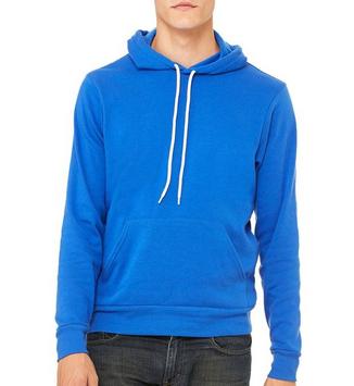 Bella+Canvas Unisex Sponge Fleece White Cord Pullover Hoodie custom staff appreciation gift