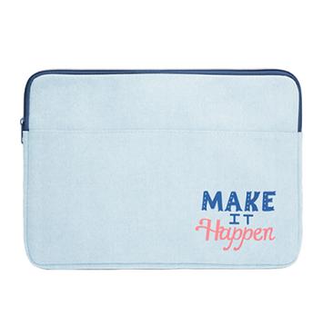 a canvas laptop sleeve