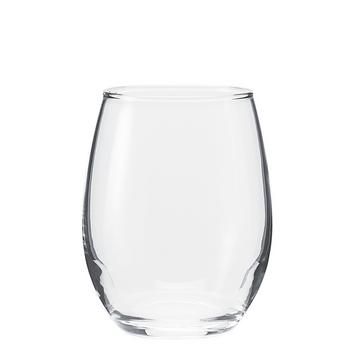 9 Oz. Stemless Wine Glass customized with a company logo