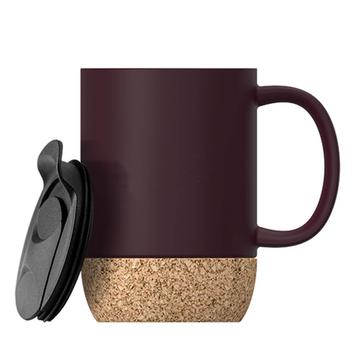 Asobu 12 Oz. Ceramic Mug in grey with a branded logo