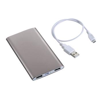 Sleek Aluminum Power Bank custom branded swag
