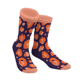 Fully Custom Fuzzy Socks with company branding