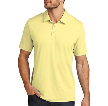 TravisMathew Unisex Heather Polo Shirt, custom embroidered