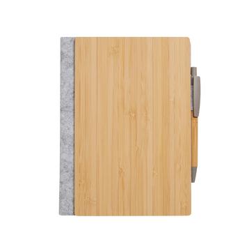 econscious Bamboo Notebook and Pen set with branding