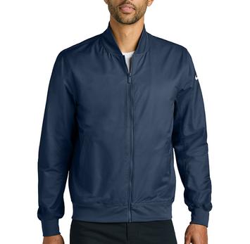 Nike unisex bomber jacket, a blank bomber in midnight navy
