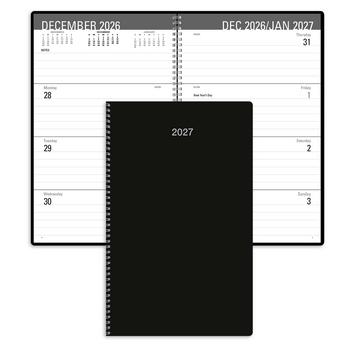 a leatherette weekly desk planner